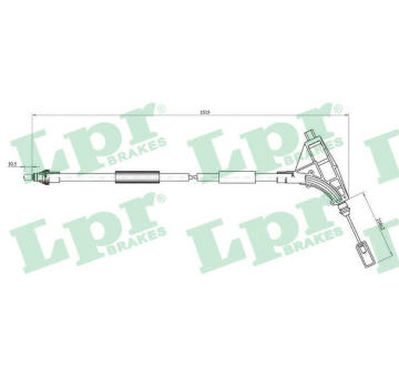 Tazne lanko, parkovaci brzda LPR C0640B