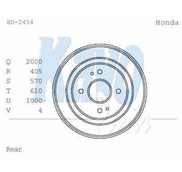 Brzdový buben KAVO PARTS BD-2454