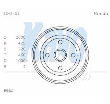 Brzdový buben KAVO PARTS BD-2459