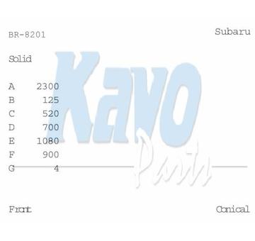 Brzdový kotouč KAVO PARTS BR-8201