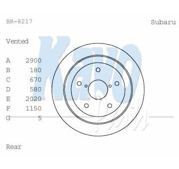 Brzdový kotouč KAVO PARTS BR-8217