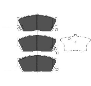 Sada brzdových platničiek kotúčovej brzdy KAVO PARTS KBP-2016