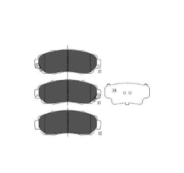 Sada brzdových destiček, kotoučová brzda KAVO PARTS KBP-2046