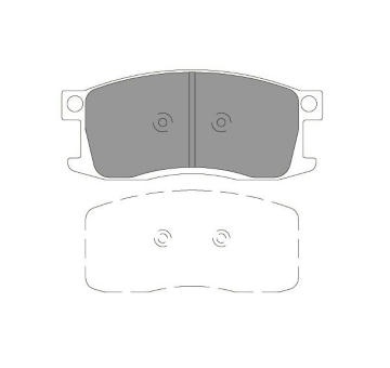 Sada brzdových destiček, kotoučová brzda KAVO PARTS KBP-2054