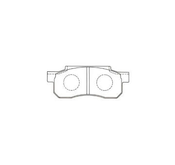 Sada brzdových destiček, kotoučová brzda KAVO PARTS KBP-2059