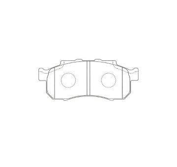 Sada brzdových destiček, kotoučová brzda KAVO PARTS KBP-2062