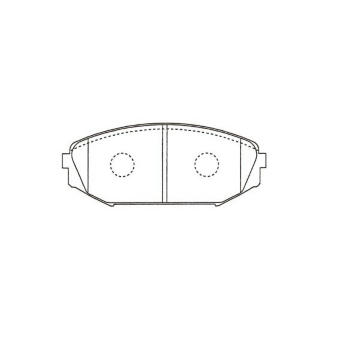 Sada brzdových destiček, kotoučová brzda KAVO PARTS KBP-2064