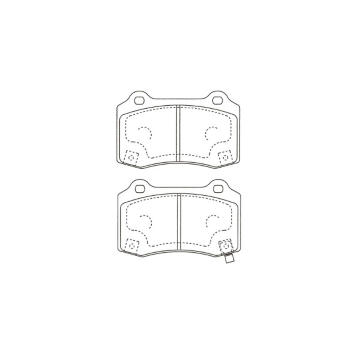 Sada brzdových destiček, kotoučová brzda KAVO PARTS KBP-3046