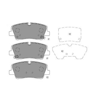 Sada brzdových destiček, kotoučová brzda KAVO PARTS KBP-3049