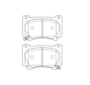 Sada brzdových platničiek kotúčovej brzdy KAVO PARTS KBP-3051