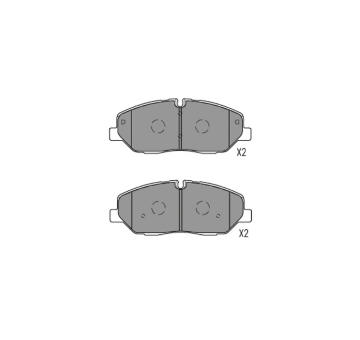 Sada brzdových destiček, kotoučová brzda KAVO PARTS KBP-3057