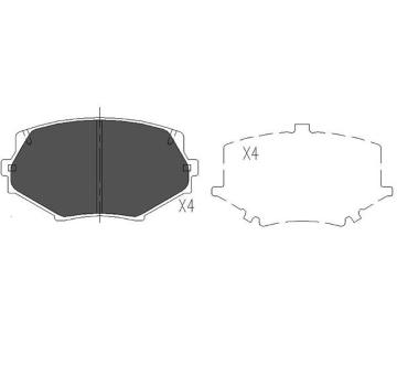Sada brzdových destiček, kotoučová brzda KAVO PARTS KBP-4527