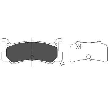 Sada brzdových destiček, kotoučová brzda KAVO PARTS KBP-4535