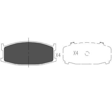 Sada brzdových destiček, kotoučová brzda KAVO PARTS KBP-4548