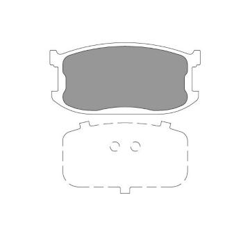 Sada brzdových destiček, kotoučová brzda KAVO PARTS KBP-4565