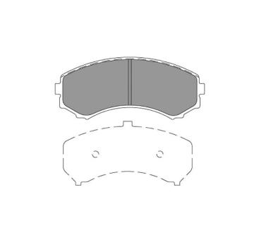 Sada brzdových destiček, kotoučová brzda KAVO PARTS KBP-4567