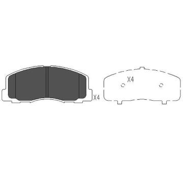 Sada brzdových destiček, kotoučová brzda KAVO PARTS KBP-5523