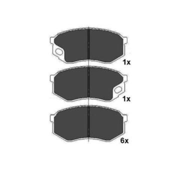 Sada brzdových platničiek kotúčovej brzdy KAVO PARTS KBP-5544