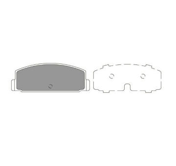Sada brzdových destiček, kotoučová brzda KAVO PARTS KBP-5545
