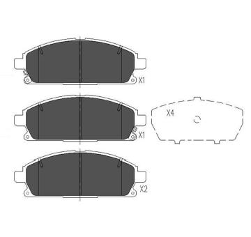 Sada brzdových destiček, kotoučová brzda KAVO PARTS KBP-6515
