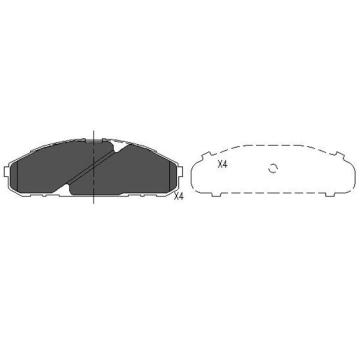 Sada brzdových destiček, kotoučová brzda KAVO PARTS KBP-6538