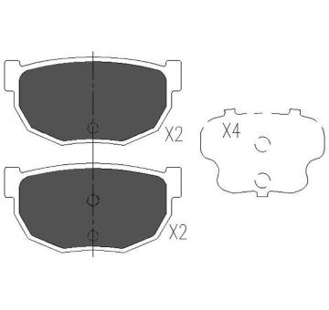Sada brzdových destiček, kotoučová brzda KAVO PARTS KBP-6541