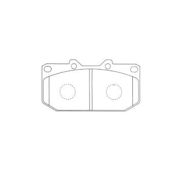 Sada brzdových destiček, kotoučová brzda KAVO PARTS KBP-6607