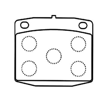 Sada brzdových destiček, kotoučová brzda KAVO PARTS KBP-6609