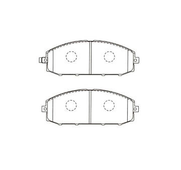 Sada brzdových destiček, kotoučová brzda KAVO PARTS KBP-6610