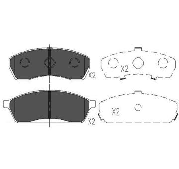 Sada brzdových destiček, kotoučová brzda KAVO PARTS KBP-8014