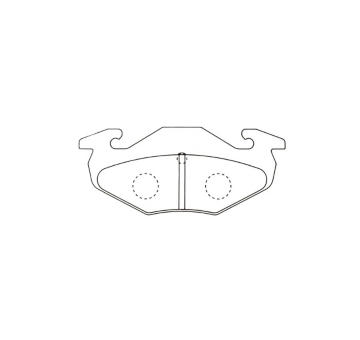 Sada brzdových destiček, kotoučová brzda KAVO PARTS KBP-8531