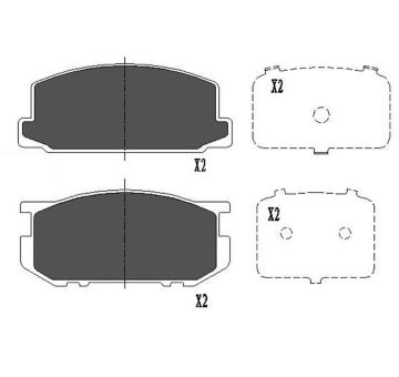 Sada brzdových destiček, kotoučová brzda KAVO PARTS KBP-9030