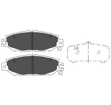 Sada brzdových platničiek kotúčovej brzdy KAVO PARTS KBP-9064