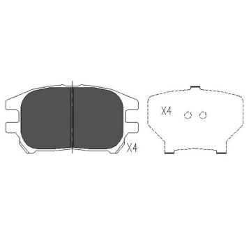 Sada brzdových destiček, kotoučová brzda KAVO PARTS KBP-9092