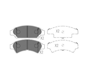 Sada brzdových destiček, kotoučová brzda KAVO PARTS KBP-9127