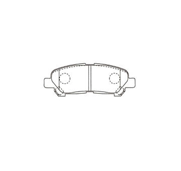 Sada brzdových destiček, kotoučová brzda KAVO PARTS KBP-9145