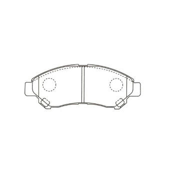 Sada brzdových platničiek kotúčovej brzdy KAVO PARTS KBP-9151