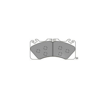Sada brzdových destiček, kotoučová brzda KAVO PARTS KBP-9156