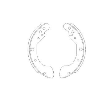 Sada brzdových čeľustí KAVO PARTS KBS-1402