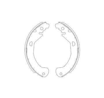 Sada brzdových čeľustí KAVO PARTS KBS-1404