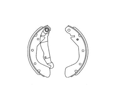 Sada brzdových čelistí KAVO PARTS KBS-1408