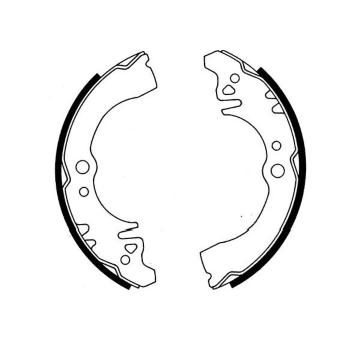 Sada brzdových čeľustí KAVO PARTS KBS-1915