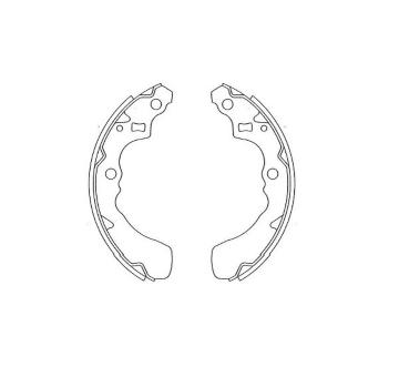 Sada brzdových čeľustí KAVO PARTS KBS-1916