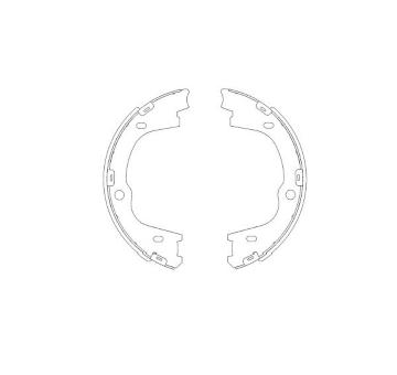 Sada brzdových čeľustí KAVO PARTS KBS-3406