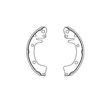 Sada brzdových čelistí KAVO PARTS KBS-3410