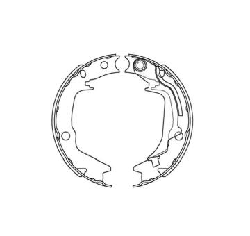 Sada brzdových čelistí KAVO PARTS KBS-3415
