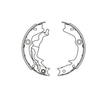 Sada brzdových čelistí KAVO PARTS KBS-3416