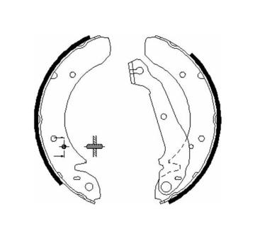 Sada brzdových čelistí KAVO PARTS KBS-3417