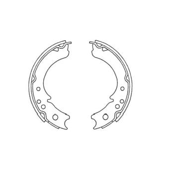 Sada brzdových čelistí KAVO PARTS KBS-3914