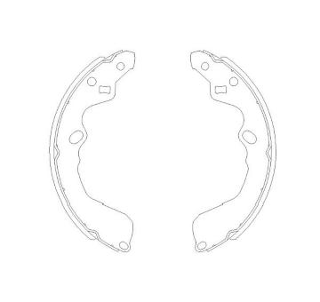 Sada brzdových čeľustí KAVO PARTS KBS-4404